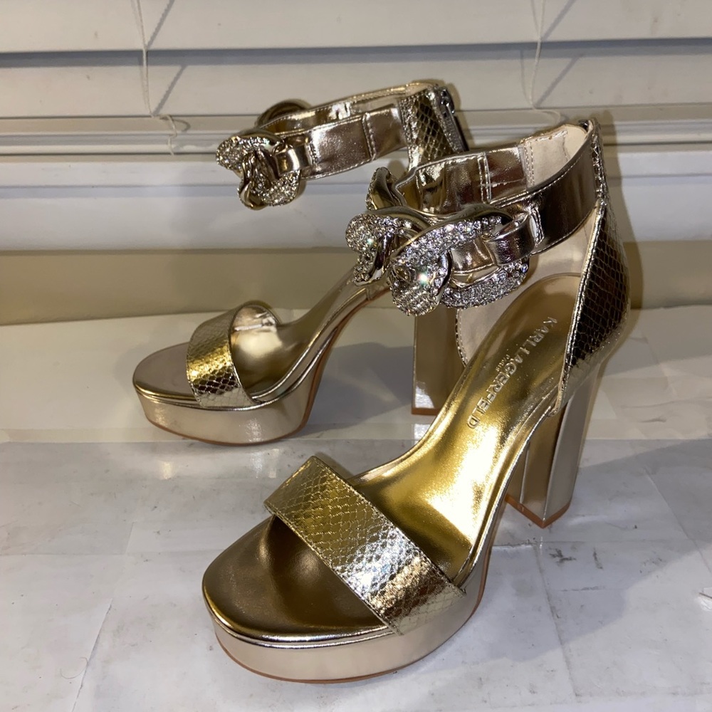 Karl Lagerfeld Paris Women's Anisha‎ Platform Sandal New w/out Box